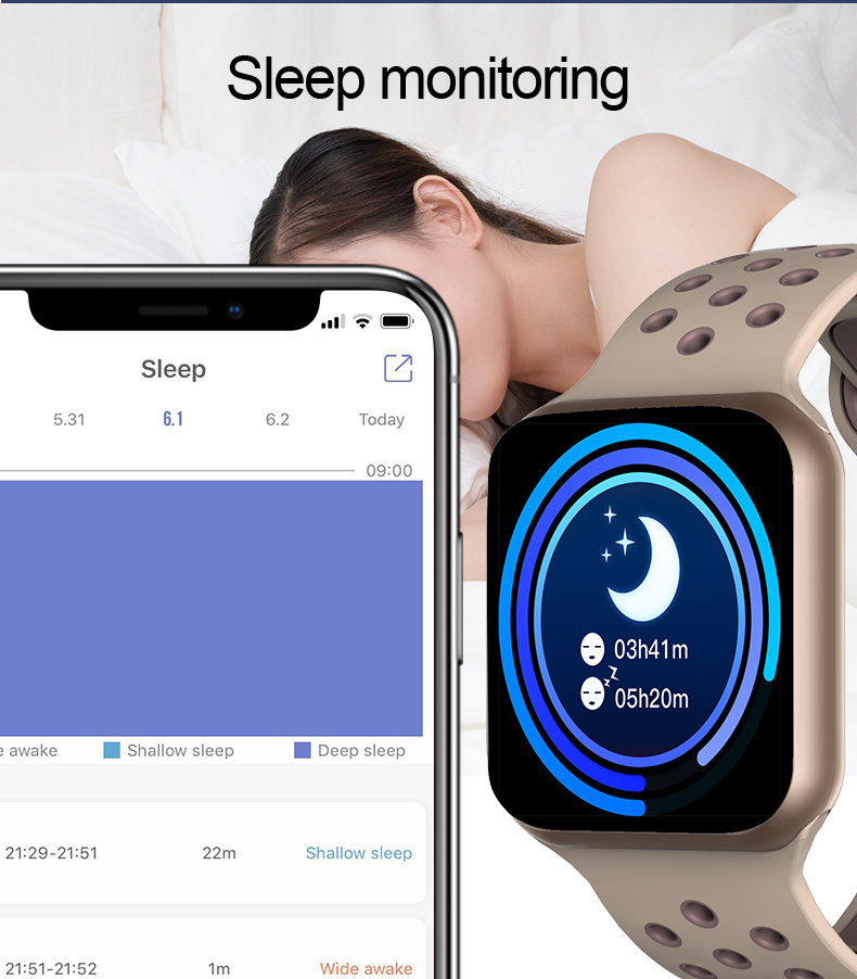 F8 ECG GT2 Smart Watch Wrist Remote Control Watch Ring Bluetooth