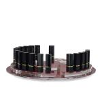 Round Rotating Acrylic Lipsticks Display Stand Holder For Cosmetics Brands