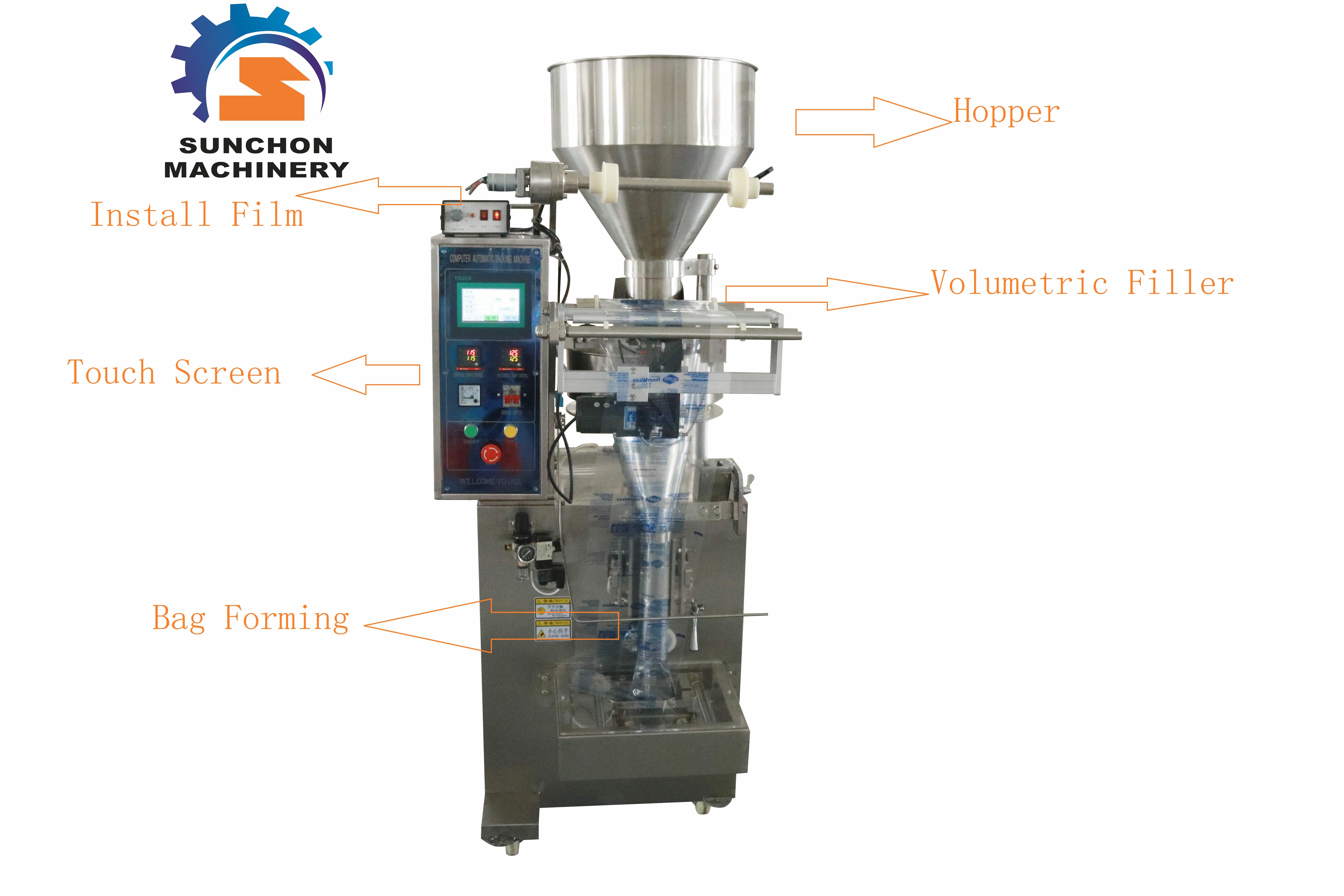 Pillow Bag Sachet Packing Machine For Peas Chips Puffed Food