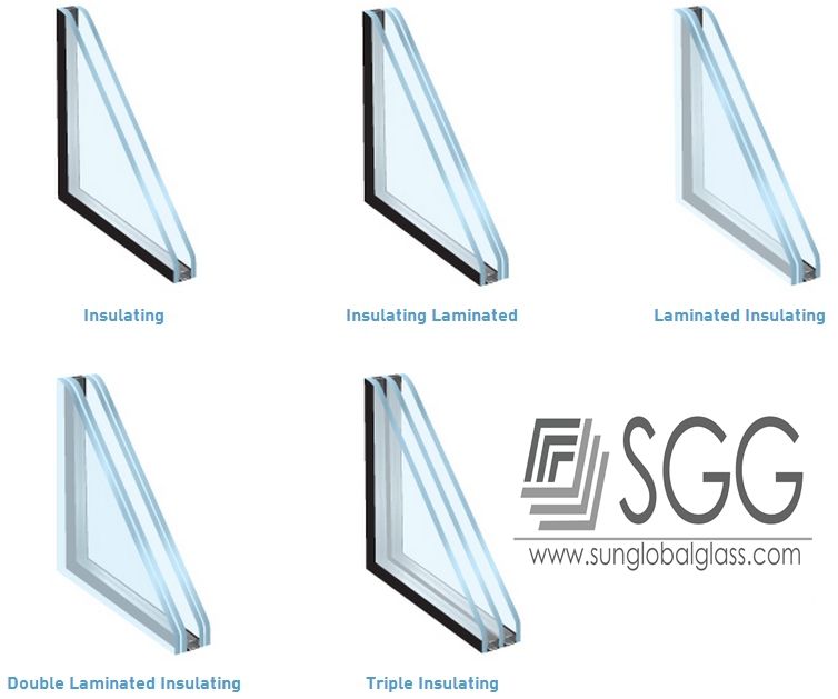sound proof glass 6mm+12A+6mm