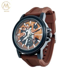 China Wholesale Fashion Custom logo Men Watches New Designer Customization Quartz Silicone Strap Watches wholesale