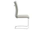 Stainless Steel 60KGS 44cm 56cm Armless Dining Chair