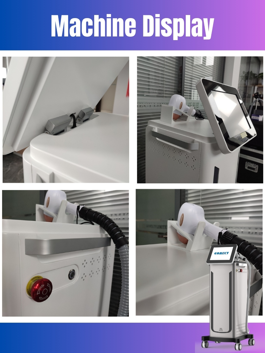 755 808 940 1064nm Diode Laser Hair Removal Device 4 Wavelength with 12*24mm/12*28mm Spot Size