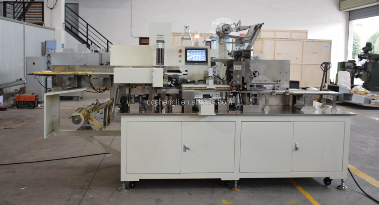 98% Qualification Rate Semi-automatic Chocolate Tablet Cellophane Fold Wrapping Machine