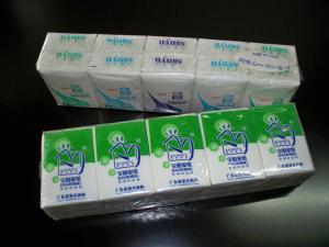 China Travel / Office / Hotel Paper Handkerchief Tissue 3 Ply 205*200mm wholesale