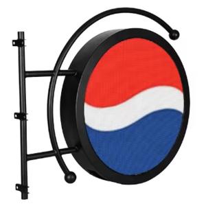 China Commercial 5500cd Outdoor Logo Sign Logo Flexible Led Screen Panel Display Round wholesale