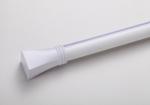 Powder Coating 2m Length 28mm Curtain Rod End Caps Aluminum