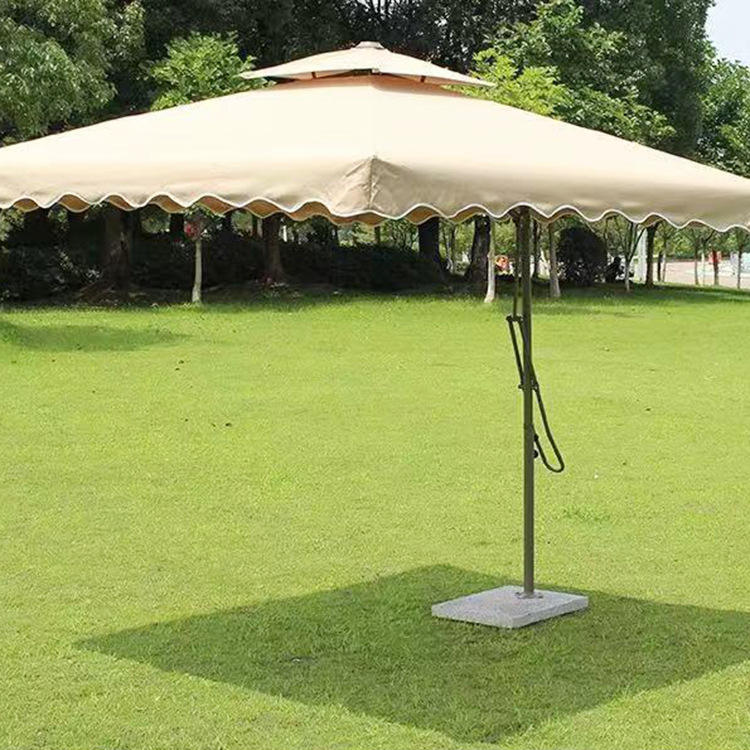 OEM Patio Umbrella With Base Aluminum Cantilever Patio Umbrella