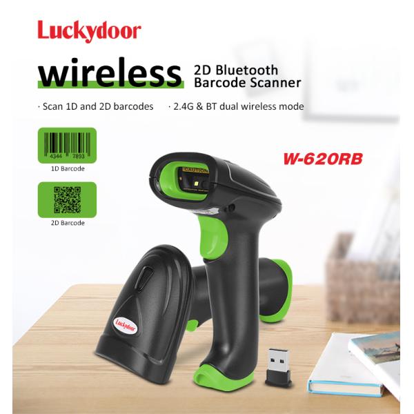 Low Price Scanners From Luckydoor Factory Qr Code Reader Wireless+BT Use with Thermal Printer