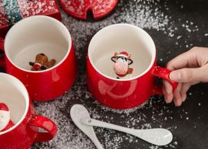 China 10oz Christmas Deer Mug wholesale