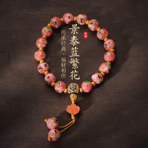 China Wholesale Ceramic Jewelry New Fashion Flower Glaze Beads Bracelet Multicolor Casual Ethnic Bohemia Student Children wholesale