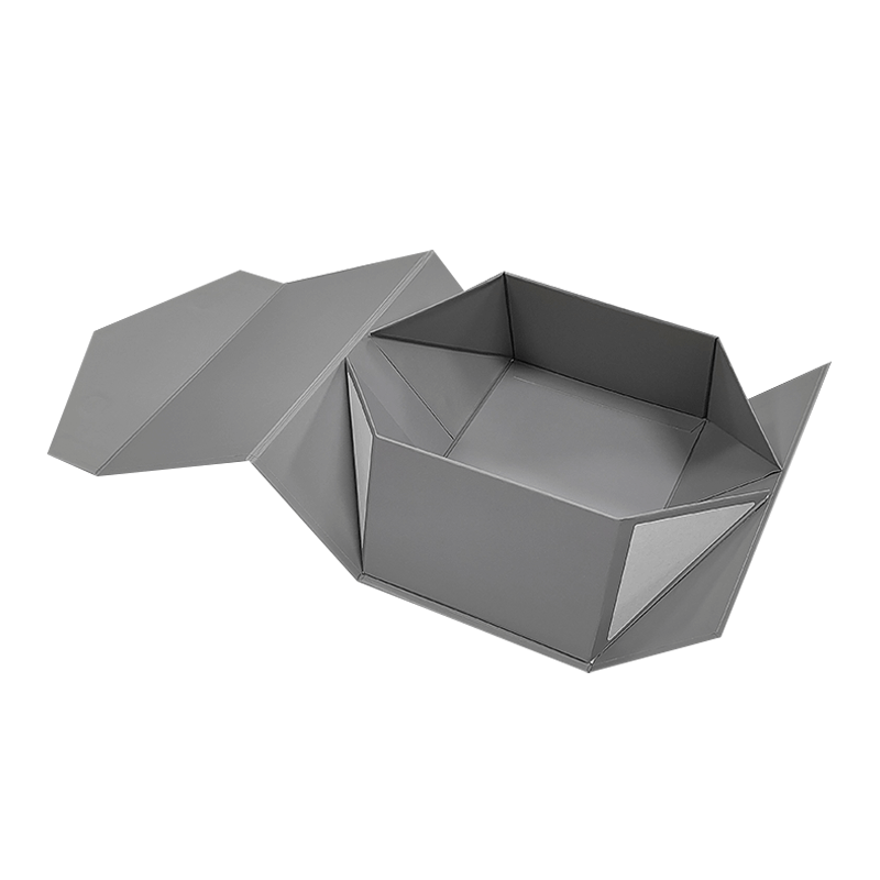 Custom Folding Magnetic Rigid Collapsible Box With Embossing Printing Handling