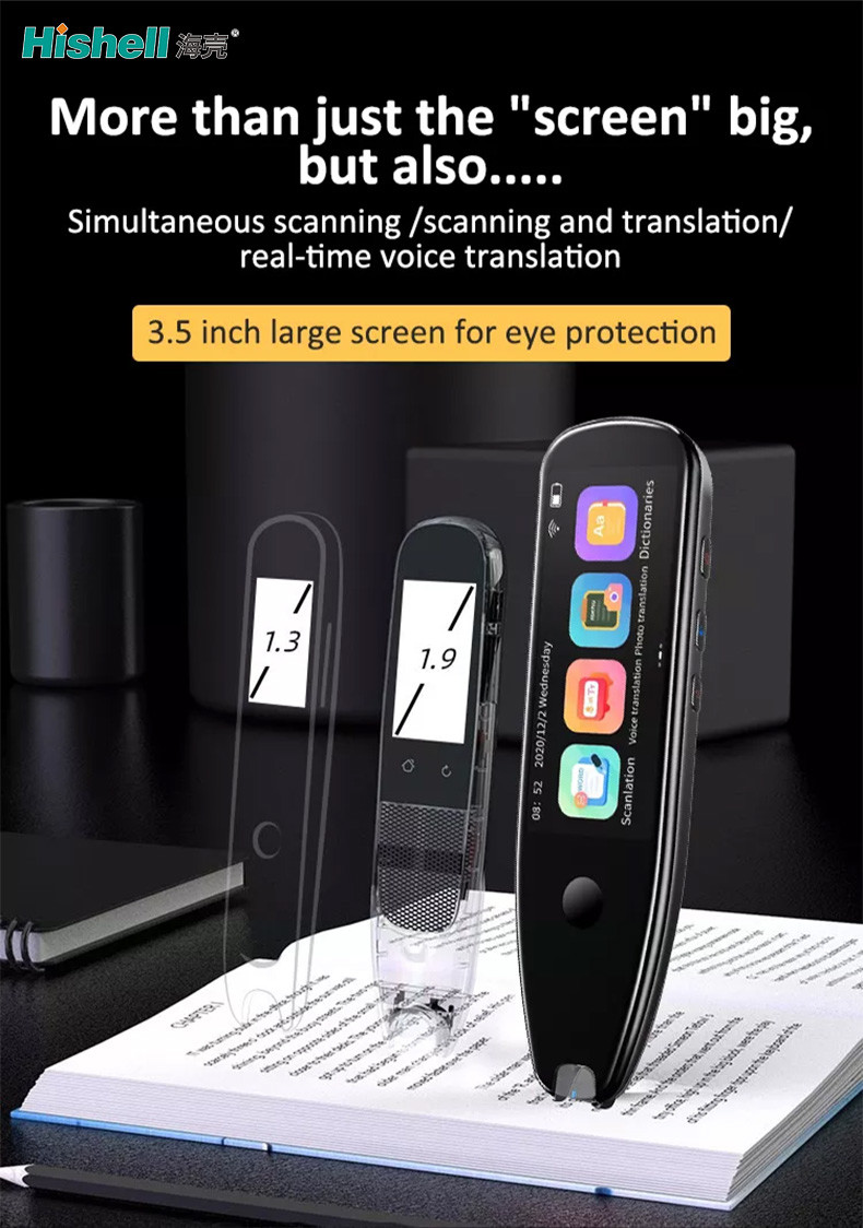 Handheld 1500mAh Voice Language Translators Multifunctional Durable