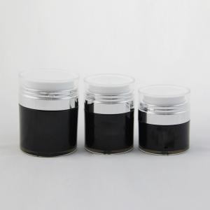 China Silver Black PP Durable Skincare Jar / Caps 15ml 30ml 50ml wholesale