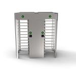 Polished 304 Stainless Steel Full Height Turnstiles AC 220V 50Hz