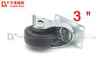 Heavy Duty Mold Industrial Caster Wheels , Flat Universal Black Castor Wheels