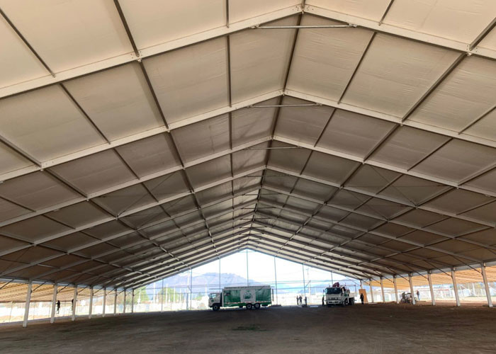 Outdoor 40m Warehouse Aluminum Frame Tent With Sandwitch Wall