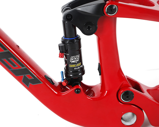15"17" 19" Carbon Fiber Full Suspension MTB Frame With DNM Rear Shox