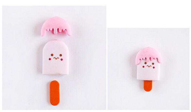 OEM ODM TPR PVC Erasers Kids Stationery supplies 3D Animal, Food, Plant, Vegetables, Fruits disassembled and assembl