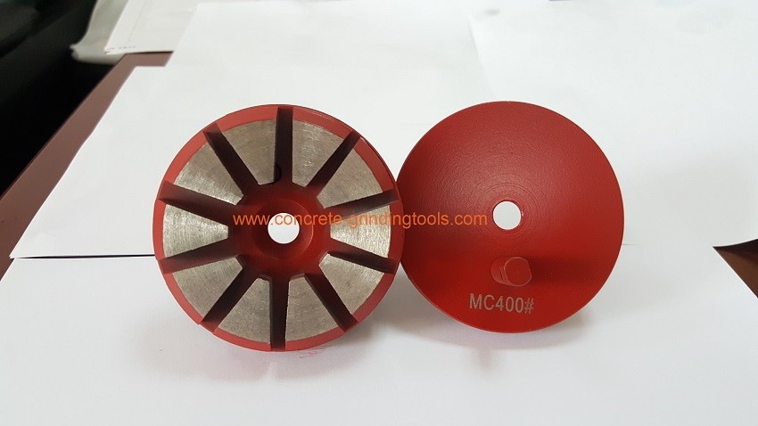 3 inch 10 segments concrete grinding tools single Pin fixed concrete grinding disc for concrete grinder