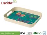 Nature Garden Butterly Prints Eco-friendly Biodegradable Bamboo Fiber Tray