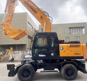 China 210W-7 Heavy Escavatore Wheel Used HYUNDAI Excavator Road Construction Machinery wholesale