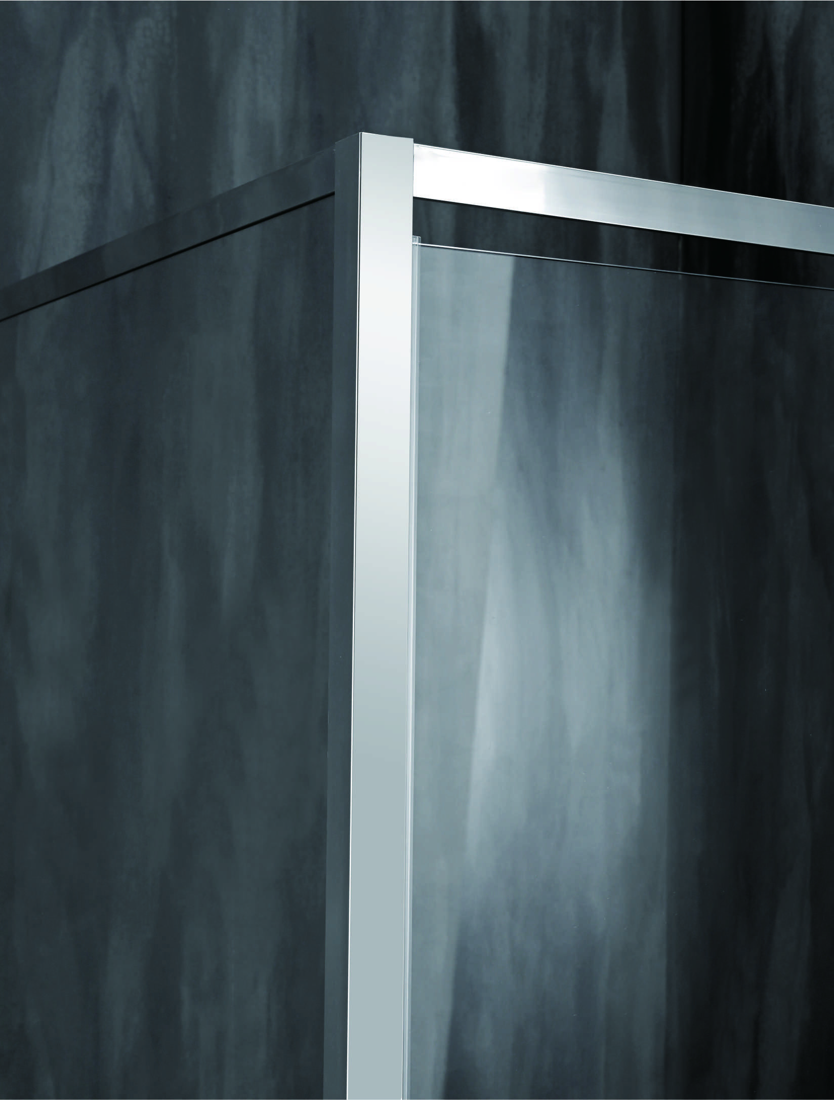 6mm Transparent Bathroom Shower Glass Cabinet 1800x800