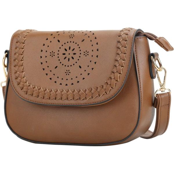 KKXIU Crossbody Bags for Women Hollow Purses with Adjustable Strap