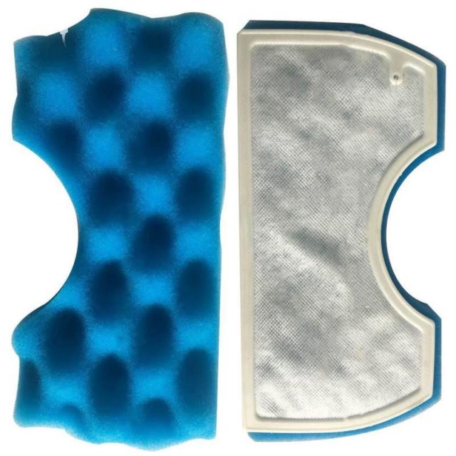 White Blue Sponge Foam Microfiber Vacuum Cleaner HEPA Filter