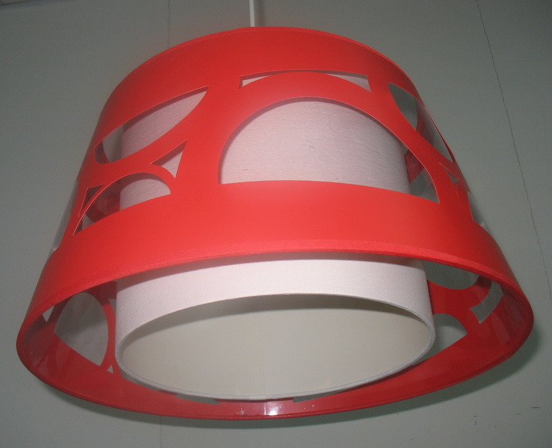 2-layer Tapered pvc laser cut easy fit pendant