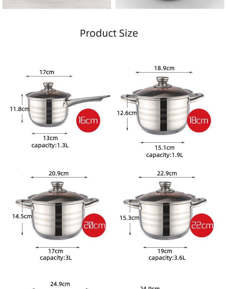 Amazon TOP Seller 12 PCS Cooking Pot Set Non Stick Sauce Pan Milk Pot Frying Pan Deep Cookware Set For Kitchen