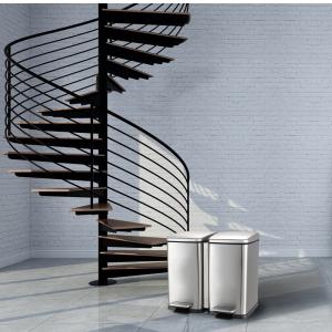 China Anti Fingerprint 352mm Width Foot Pedal Trash Bin wholesale