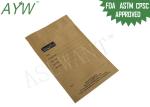 Moisture Proof Kraft Paper Zipper Bags Zip Closure For Loose Tea Leaves