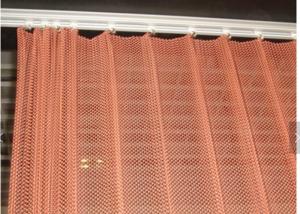 China 0.8MM Hanging Metal Coil curtain As Interior Decorative Mesh For Exhibition Hall wholesale