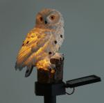 Waterproof IP55 Resin 0.06w Solar Owl Garden Stake Light