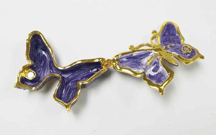 New Products Metal Butterfly Custom Jewelry Box