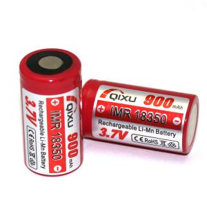China QIXU IMR 18350 800mAh 3.7V rechargeable Li-Mn Battery / e-cigs and mods battery wholesale
