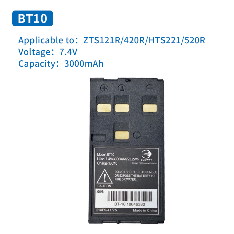 Hi-Target Total Station Battery Charger ZTS121/420R Huaxing HTS221 Measuring Instrument BT10/30/BC20