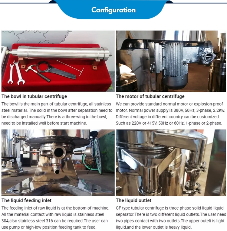 vco virgin coconut oil machine Bowl for Blood Cell gq75 tubular centrifuge
