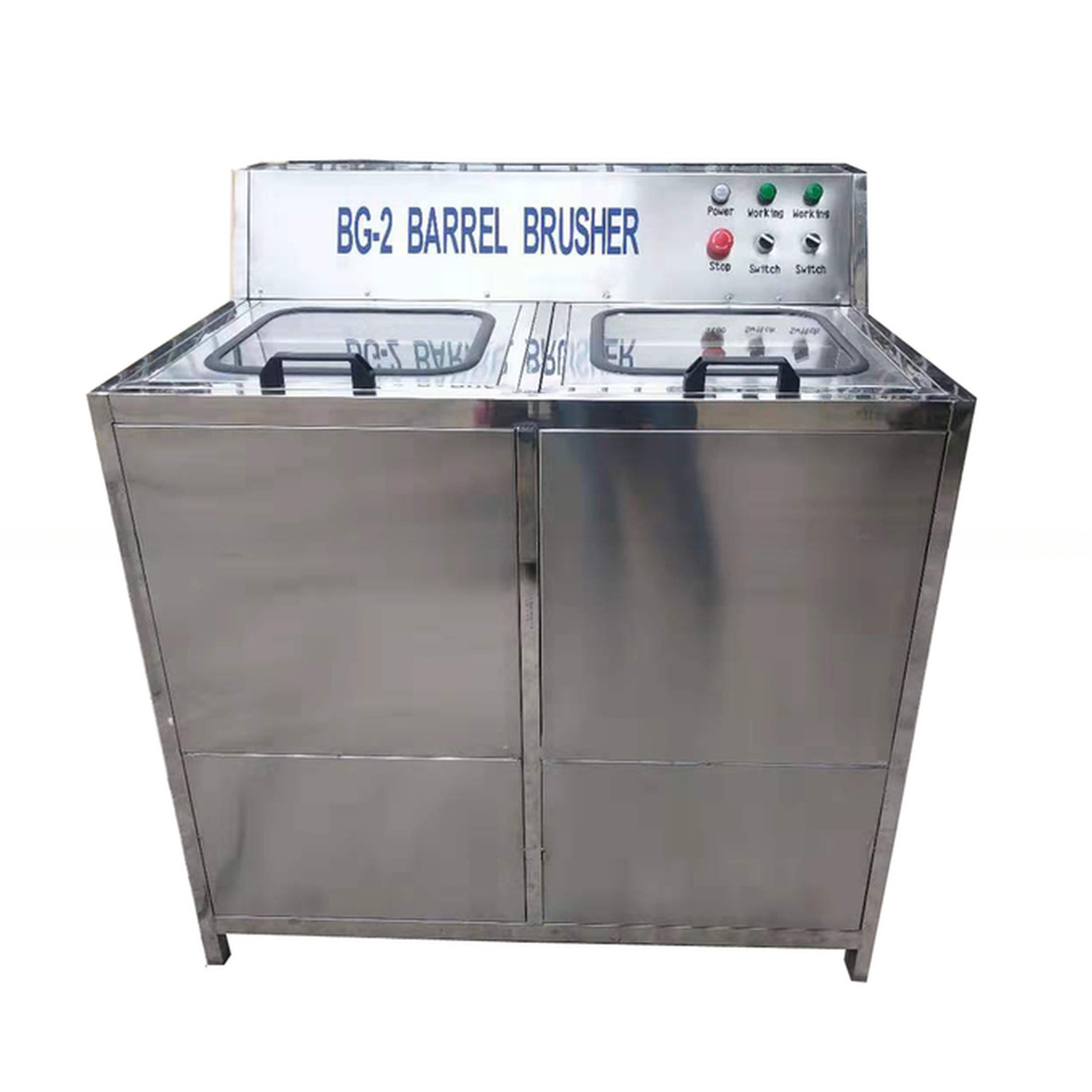 Easy to Operate Semi Automatic Double Type 5 Gallon Bottle Decapping and Washing Machine 195 KG
