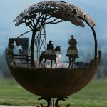 Outdoor Fire Bowls 800mm Diameter Outdoor Extra Large Fire Bowl - Versatile Wood