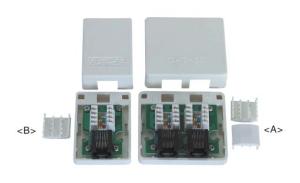 China Cat5e RJ45 surface mount box wholesale