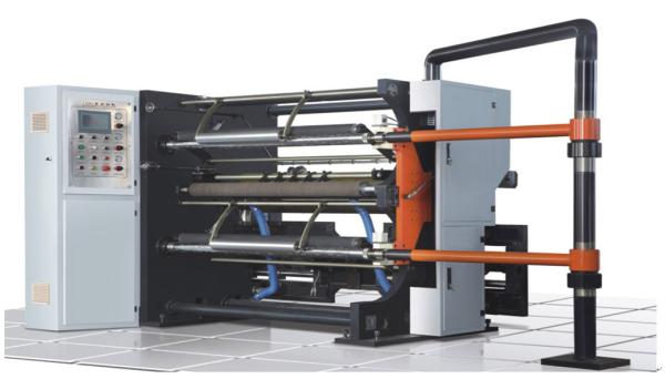 Compact Paper Slitters And Rewinders , Plastic Film Slitting Machine Magnetic
