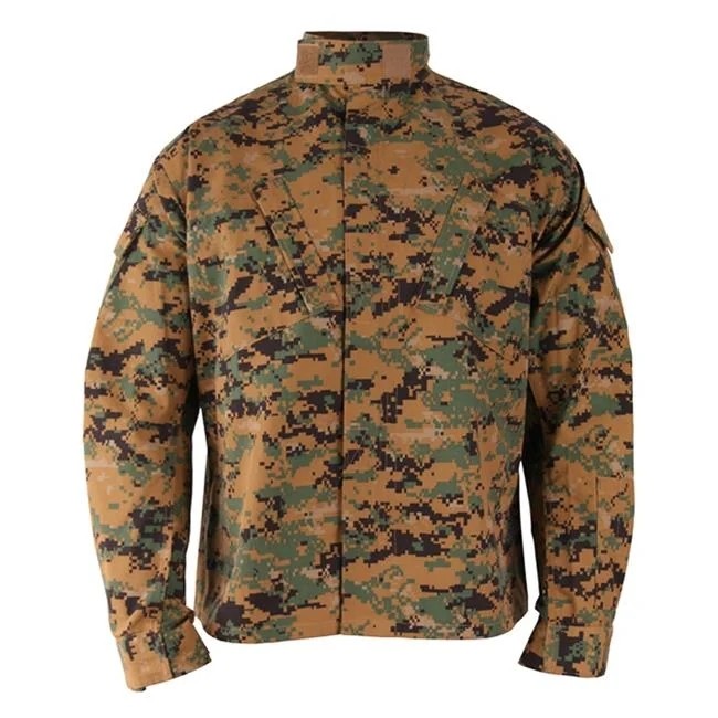 Army uniform long sleeves ACU camouflage rip-stop military combat