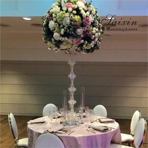 China ZT-370 New wedding table decoration centerpiece pillar flower arrangement stands wholesale