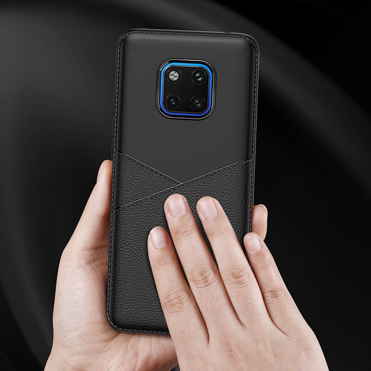 Black Blue Brown Business PU+TPU Protective Case Back Cover for Huawei Y6 prime 2018 /Y6 Prime /honor7A /8E MATE 20 Pro