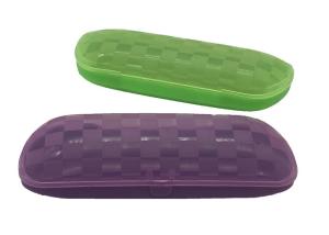 China Green Purple Glasses Packing Plastic Spectacle Case wholesale