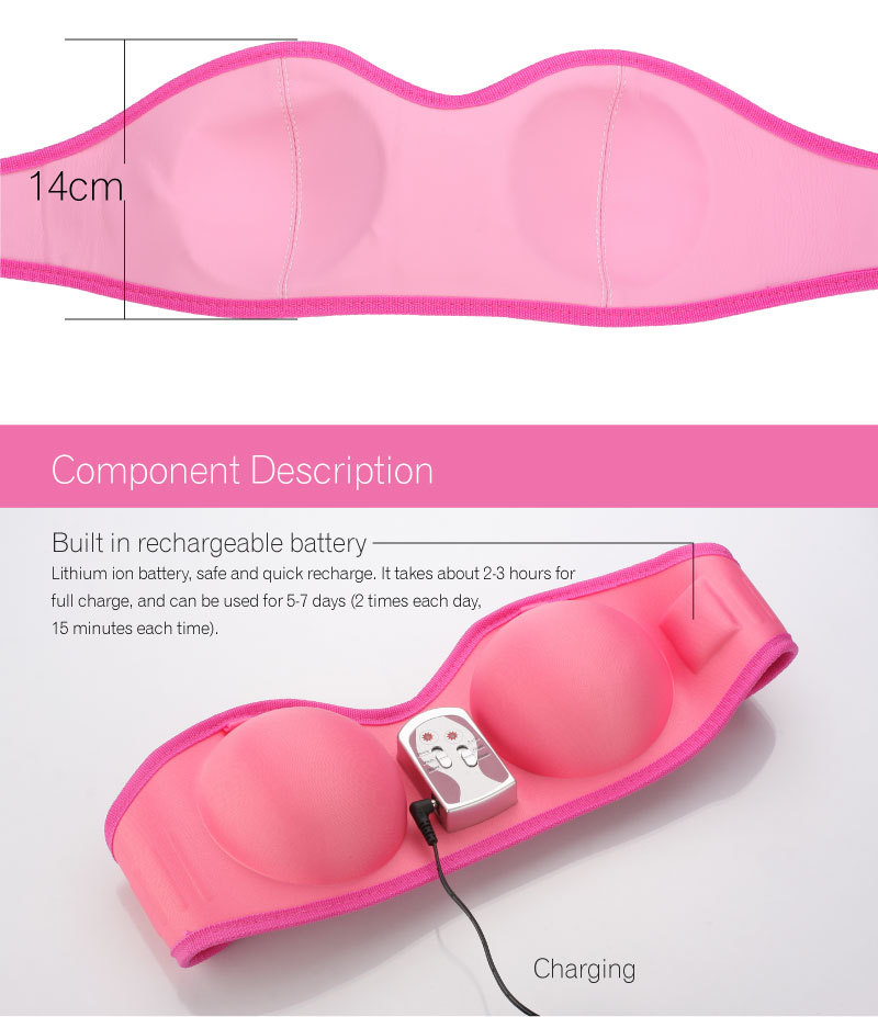 Micro-computerlized system.Rechargeable vibrating breast Massager.big breast medicine.Hot Sale Breast Enhancer.