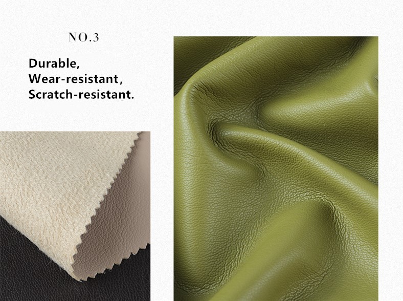 Suede Lychee Faux Leather PU Leather For Garments Smooth Handfeel