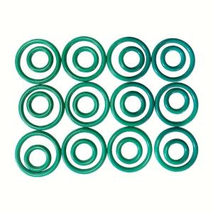China Green FKM O Rings 70 - 90 Hardness Heat Oxidation Resistance wholesale